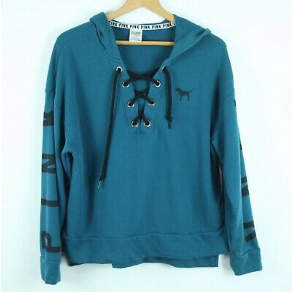3 for 25 Lace Up V Neck Criss Cross Hooded